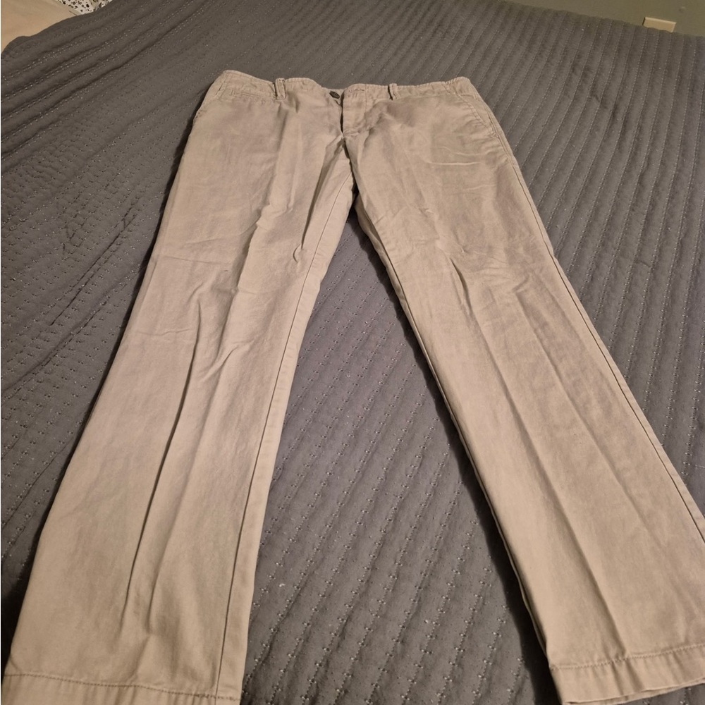 Old Navy Slim Khakis in Tan